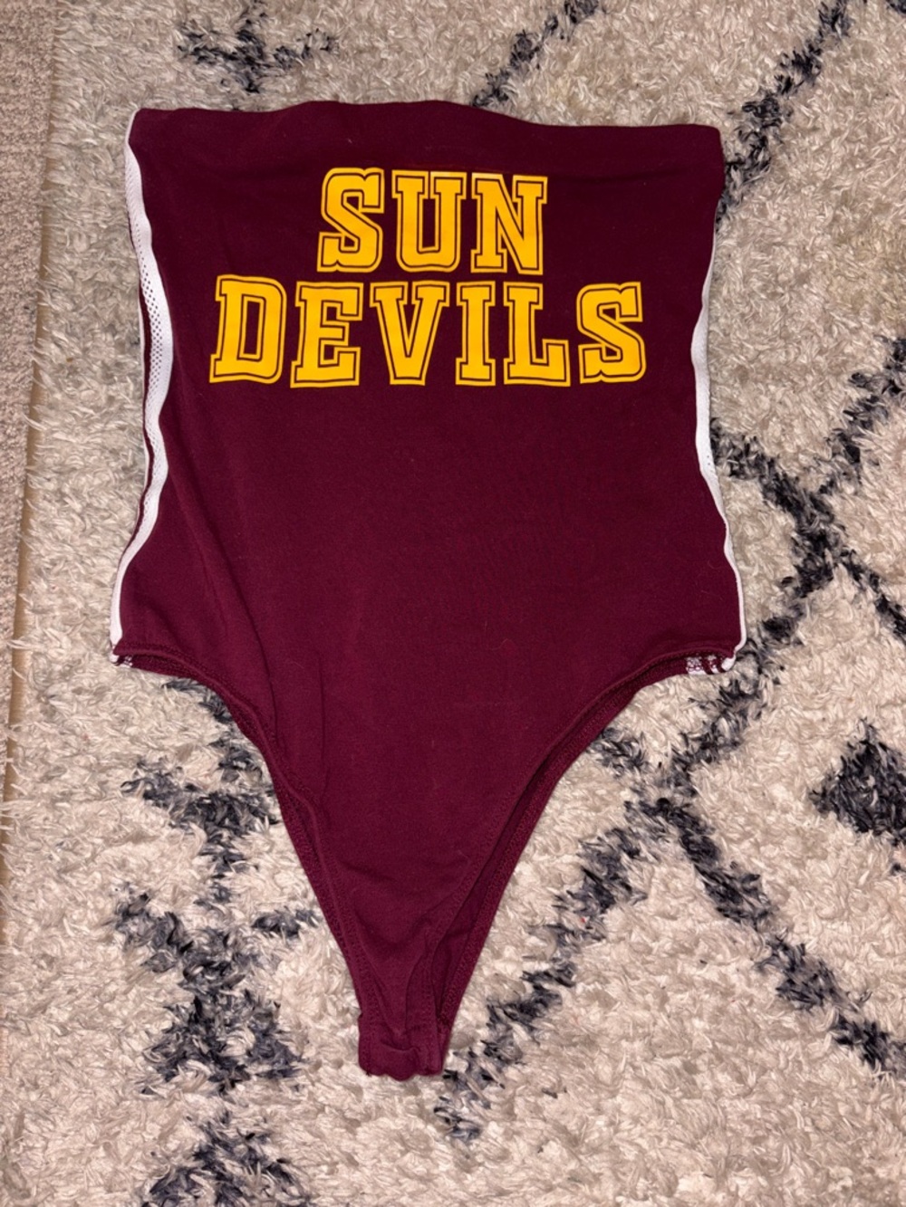 Arizona State 'SUN DEVILS' Bodysuit with White Trim